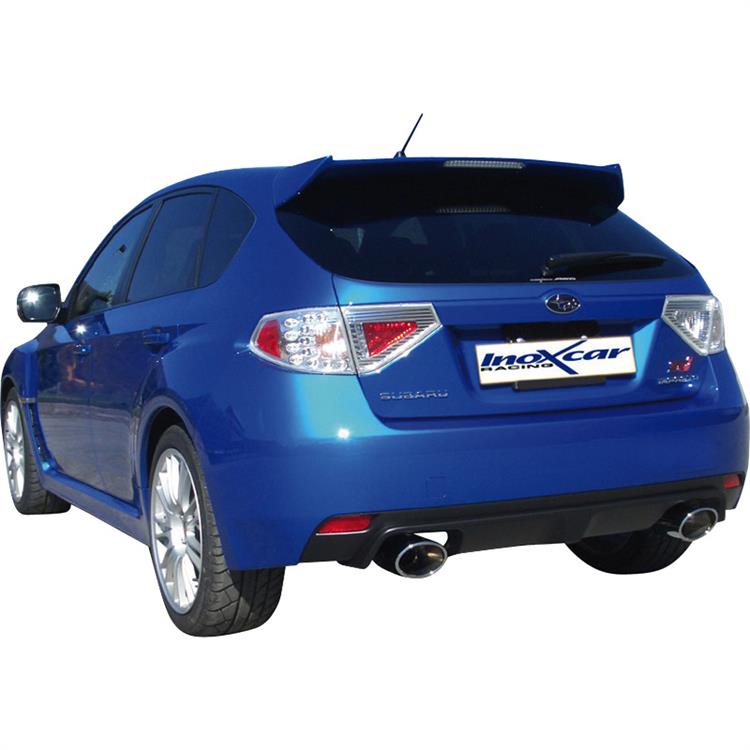 100% RVS Dubbele Sportuitlaat passend voor Subaru Impreza WRX STi (300pk) 2010- Links/Rechts 150x105mm Oblique