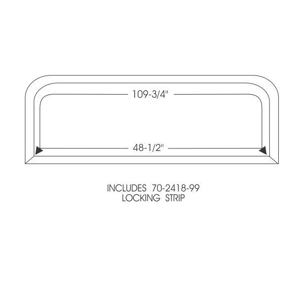 Rear Window Weatherstrip Seal Set