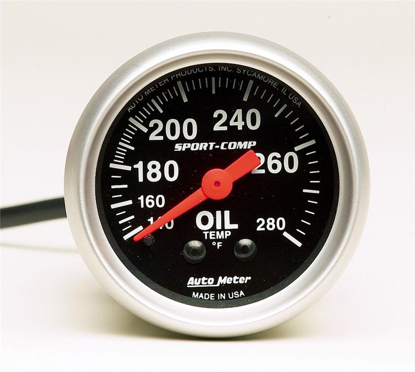 Oil temperature, 52.4mm, 140-280 °F, mechanical