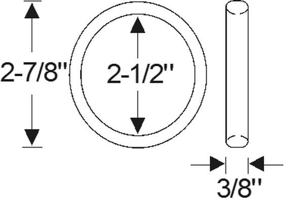 Parking light lens gasket