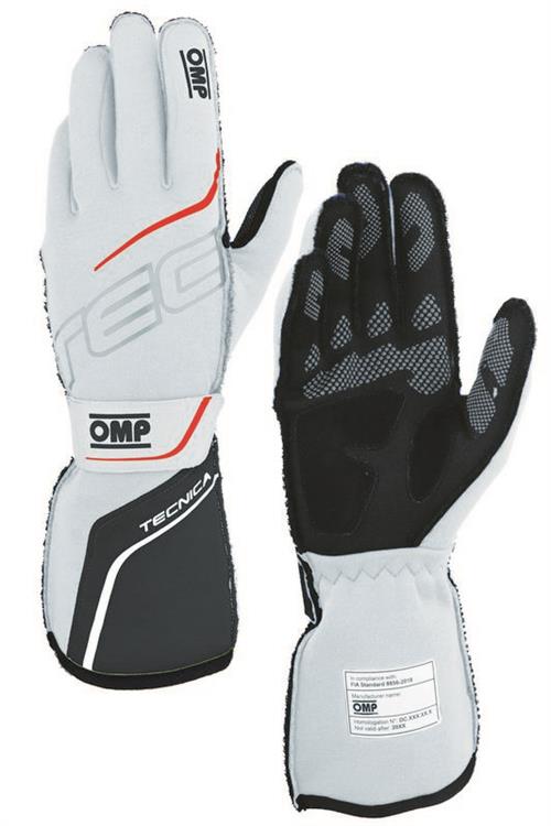 TECNICA GLOVES FIA 8856-2018 WHITE / ANTHRACITE SZ. S