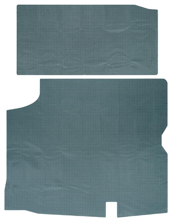 Trunk Mat, Vinyl, 1966-67 Cutlass/Skylark, Aqua/Black