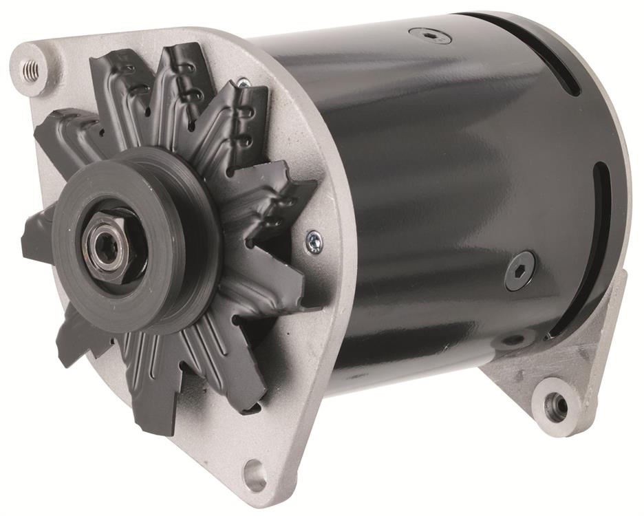 alternator / generator, 60A, 6 volt, Black powdercoated