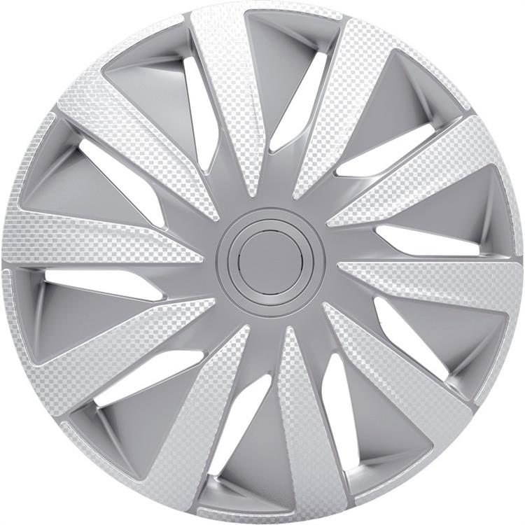 Set J-Tec wheel covers Lazio 14-inch silver/carbon-look