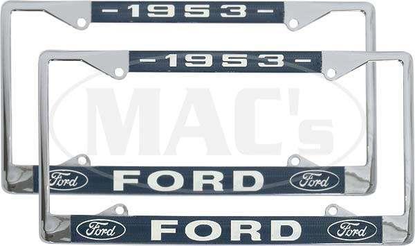 License Plate Frame/ 1953 Ford