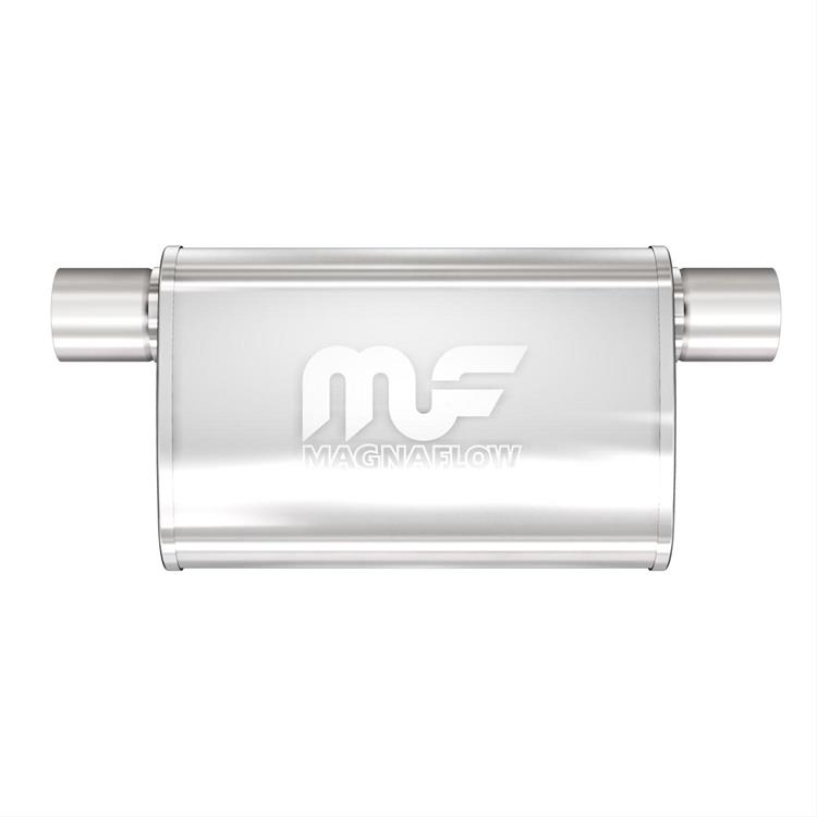 Muffler Stainless, 2,5" in/out