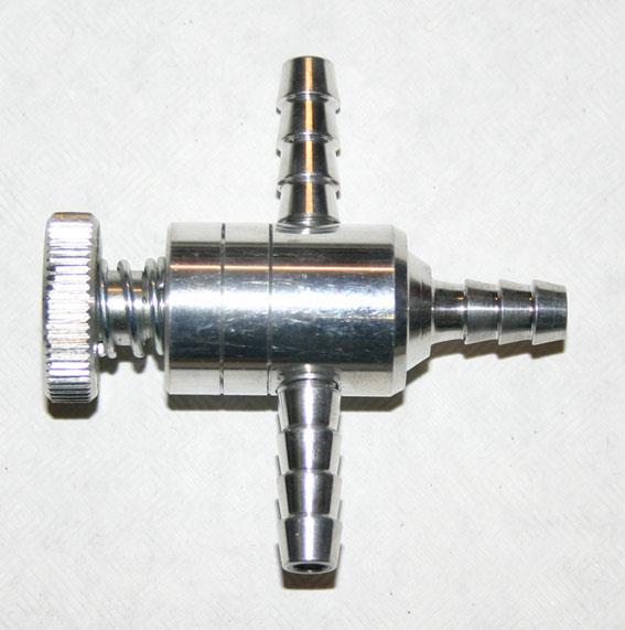 Strangling Valve Vacuum Aluminum Polished