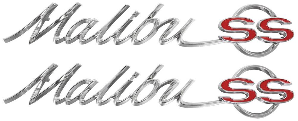 emblem bakskärm "Malibu SS"