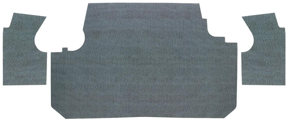 Trunk Mat, Vinyl, 1962 Catalina Coupe, Aqua Herringbone