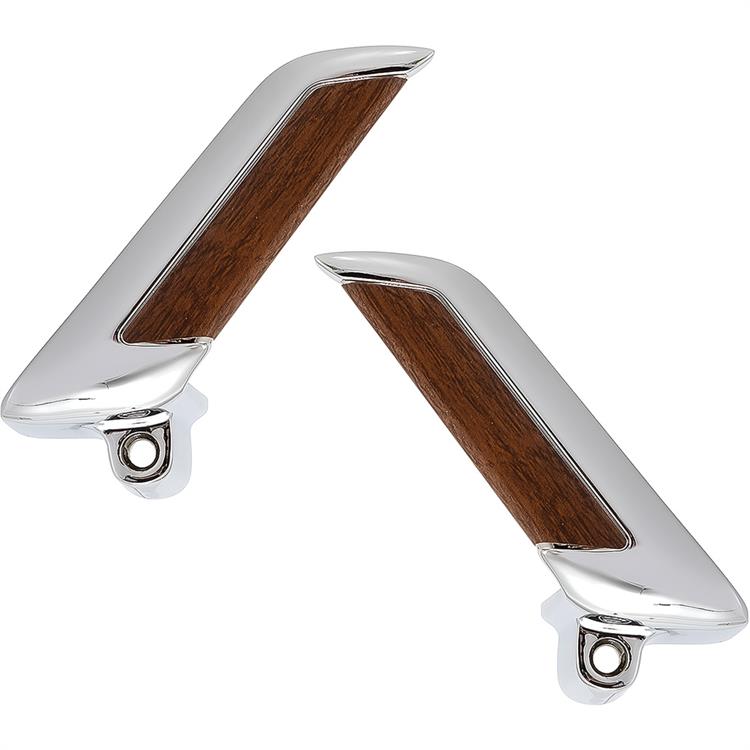 1965-66 Mustang Pony Inside Door Handles - Woodgrain