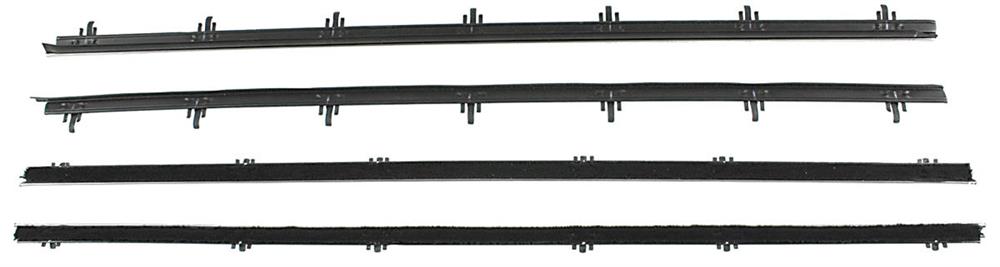 Window Felts, 66-67 El Camino, 4 pieces, Reproduction Flat Style