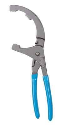 Pliers, Oil Filter, High-Carbon Steel, Curved Jaw, 9 in. Length, 3.50 in. Jaw Capacity, 4 Adjustments,