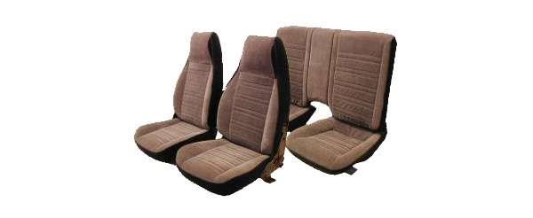 Front & Rear Seat Cover, Velour, For Cars With Standard Interior & Solid Rear Seat