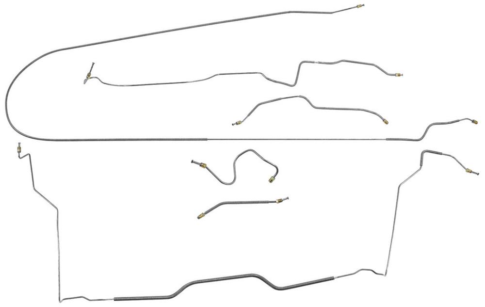 Brake Lines,Front/Rear, 1963-65 Riviera, Drum, 6 Lines