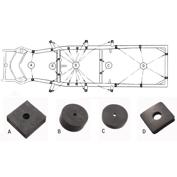 Body mounting pad kit