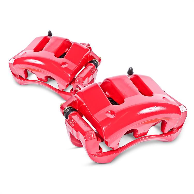 Disc Brake Caliper, Performance, Cast Iron, Red Powdercoated, 2-Piston, Dodge, Rear