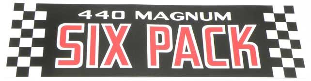 MAGNUM 440 SIX PACK AIR CLEANER LID DECAL