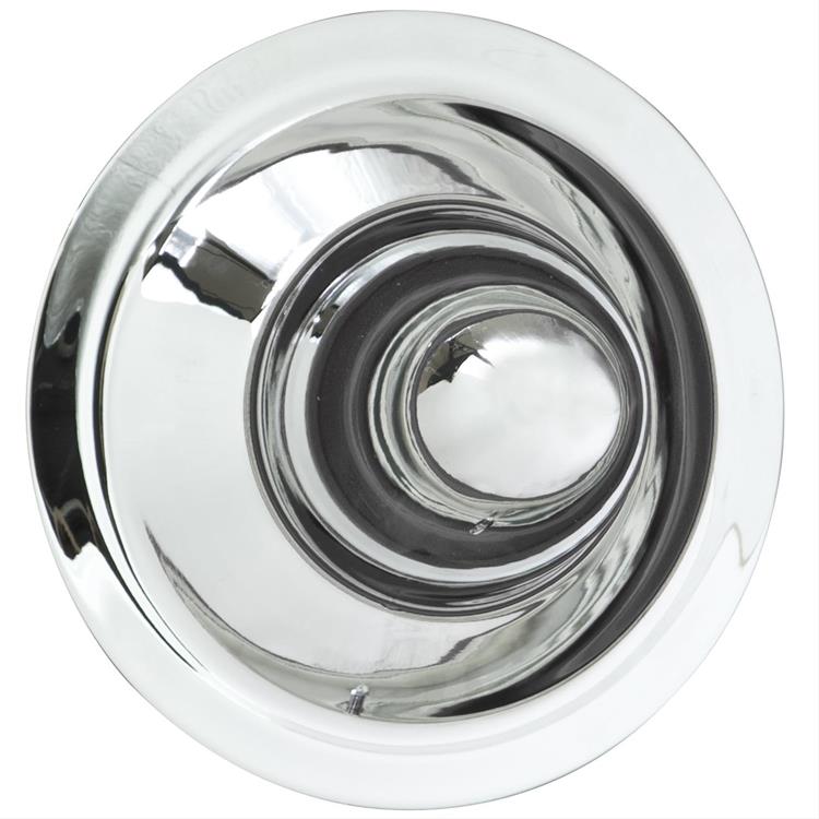 Center Cap, Steel, Chrome, Snap-In, Bullet Style, 3.500 in. Tall Design