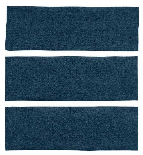 1964-68 Mustang Fastback 3 Piece Fold Down Loop Carpet Set - Dark Blue