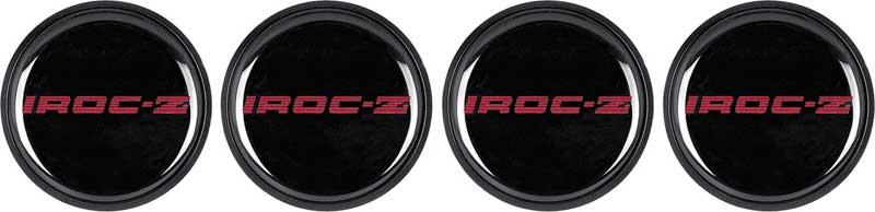 1985-87 IROC-Z Wheel Center Cap Set Of 4 Red