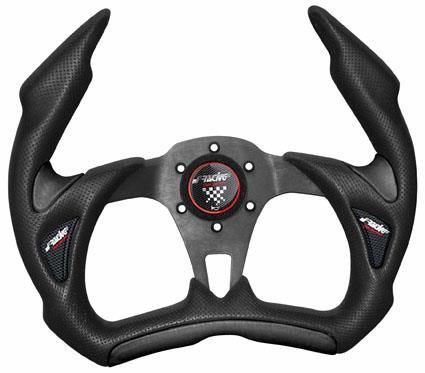 Simoni Racing Universeel Sportstuur X5 Stealth - Zwart PU - Diameter 350mm