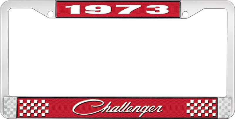 nummerplåtshållare 1973 challenger - röd