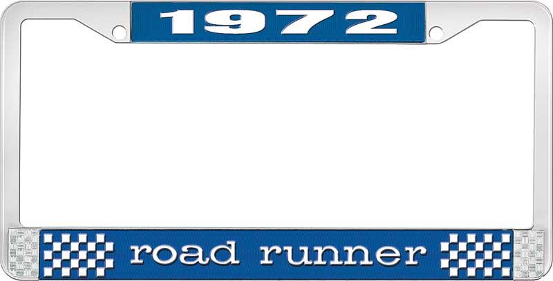 nummerplåtshållare 1972 road runner - blå