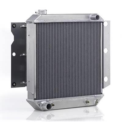 Natural Finish Downflow Radiator for Jeep w/Auto Trans