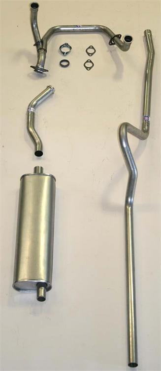 1955 Chevrolet 8 Cylinder Wagon (Except 9 Passenger) Aluminized Single Exhaust System