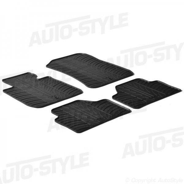 Rubbermatten passend voor BMW X1 2009-2015 (T profiel 4-delig + montageclips)