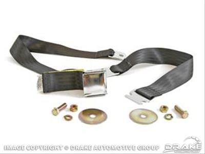 Seat Belt, Lap Belt, Aftermarket, Black