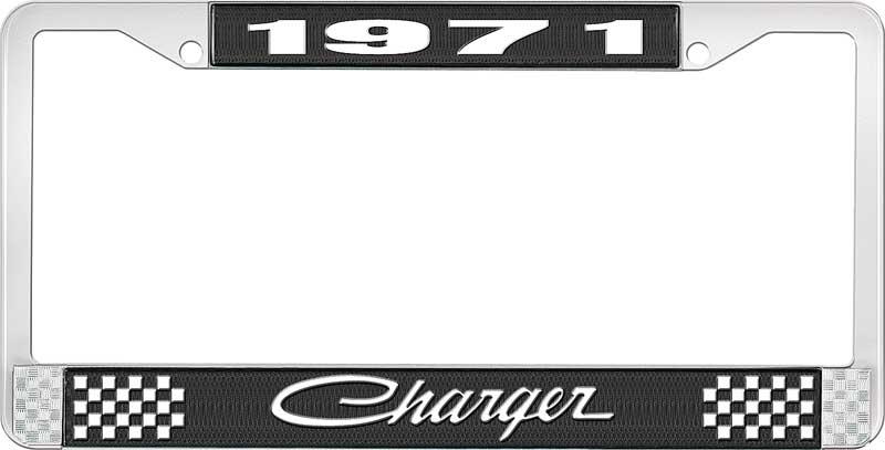 nummerplåtshållare 1971 charger - svart