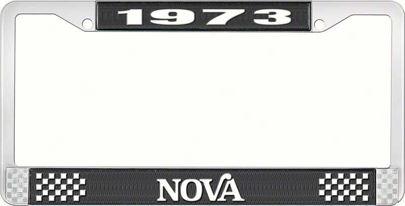 1973 NOVA LICENSE PLATE FRAME STYLE 2 BLACK