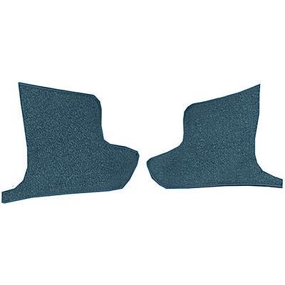 1963-67 Chevrolet Corvette	 Kick Panel Carpet Inserts	 Loop	 Bright Blue