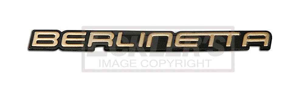 emblem "Berlinetta", fram