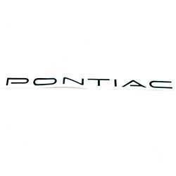 Rear Bumper Decal "Pontiac", Black