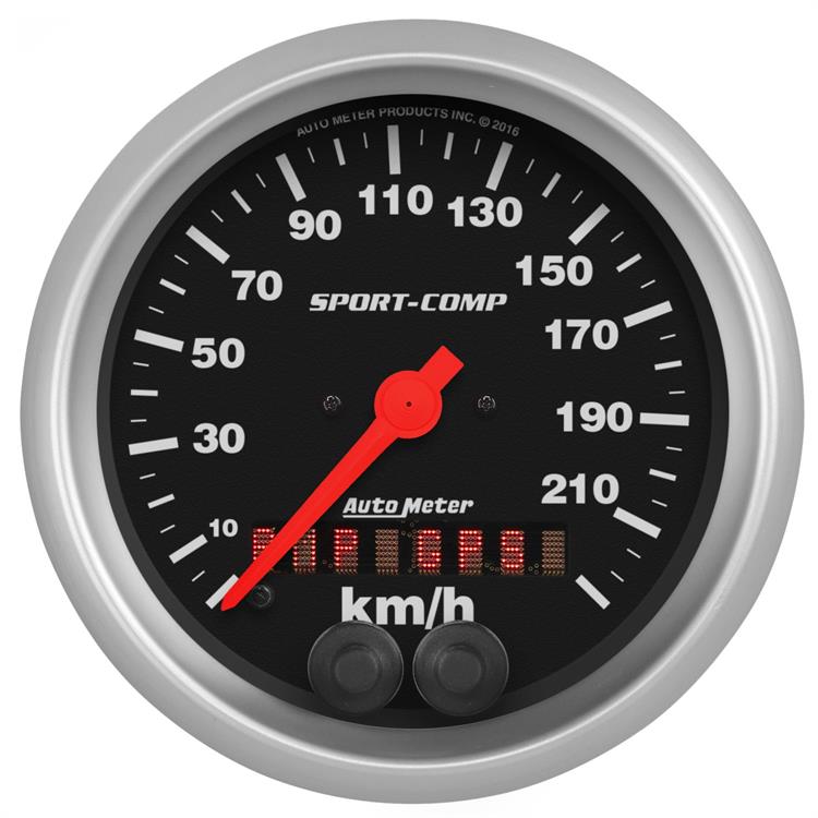 hastighetsmätare "Sport-Comp" 85,7mm, 0-225 kph, elektrisk, GPS