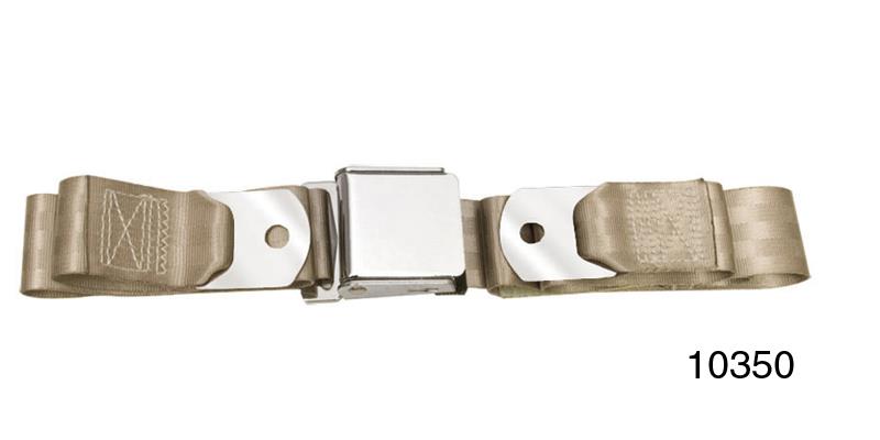 Seat belt, one personset, rear, tan