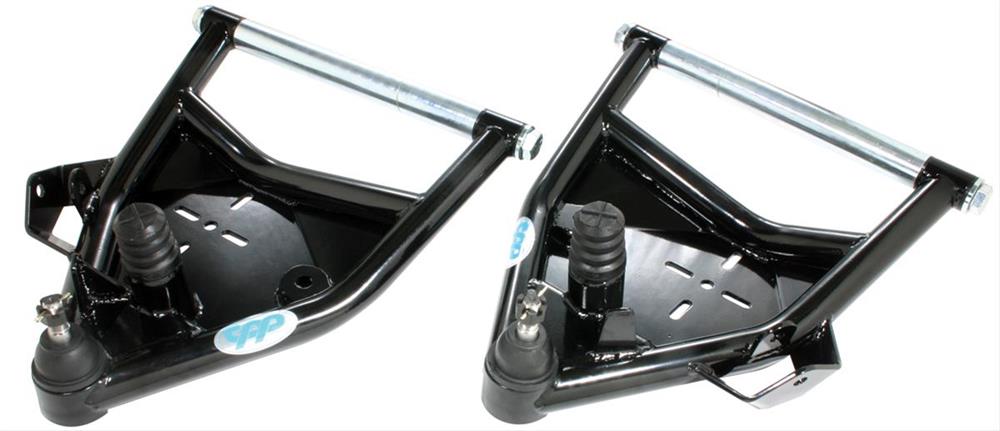 Control Arms, Tubular, Front, Lower, Steel, Black Powdercoated