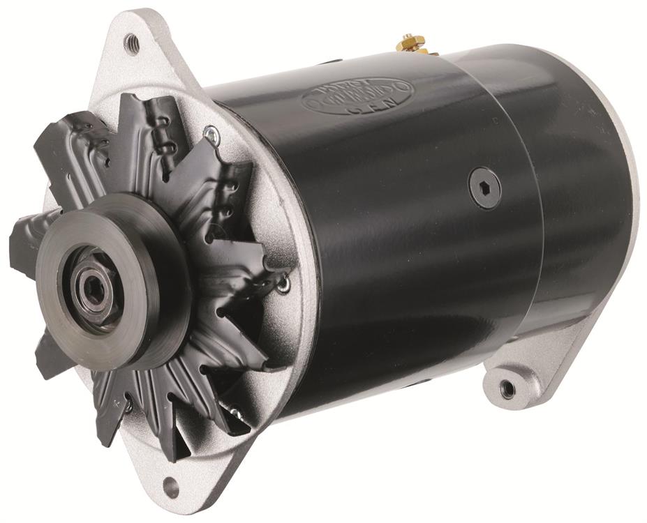 alternator / generator, 60A, 6 volt, Black powdercoated