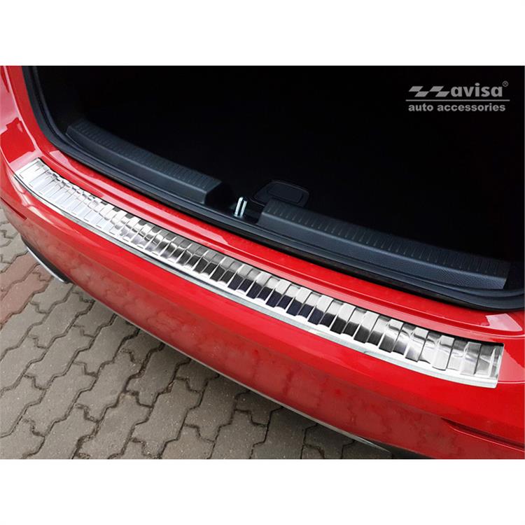 Stainless Steel Rear bumper protector suitable for Mercedes A-Class W177 HB 2018- incl. AMG & EQ 'Ribs'