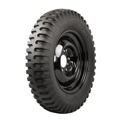 Tire, Coker Firestone Military, 7.50-16, Bias-Ply, Blackwall, Each