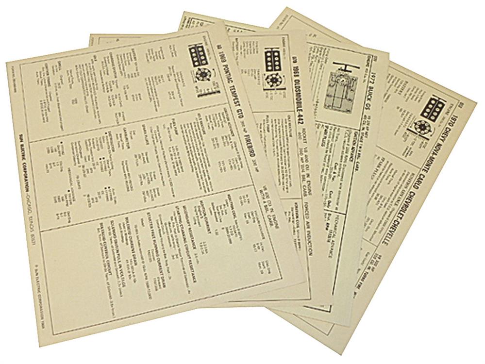 Tune Up Card, 1968 Cutlass/442, 400 4BBL, Air Induction