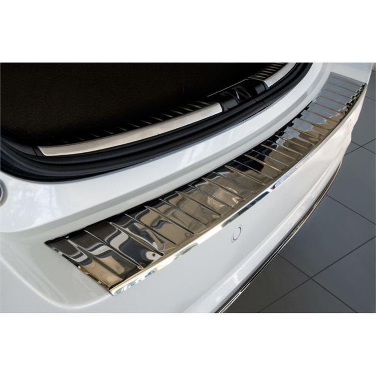 RVS Achterbumperprotector passend voor Toyota Auris 5 deurs 2015-2019 Incl. Hybrid 'Ribs'