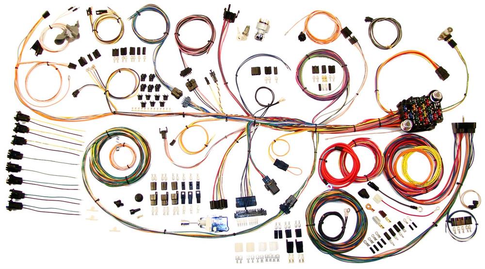 Wiring Harness, Classic Update Series, 18-circuit, Standard Length, Front Fuse Block, ATO/ATC, Pontiac, Kit