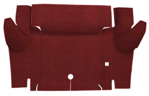 1965-66 Mustang Convertible Nylon Loop Carpet Trunk Mat - Emberglow