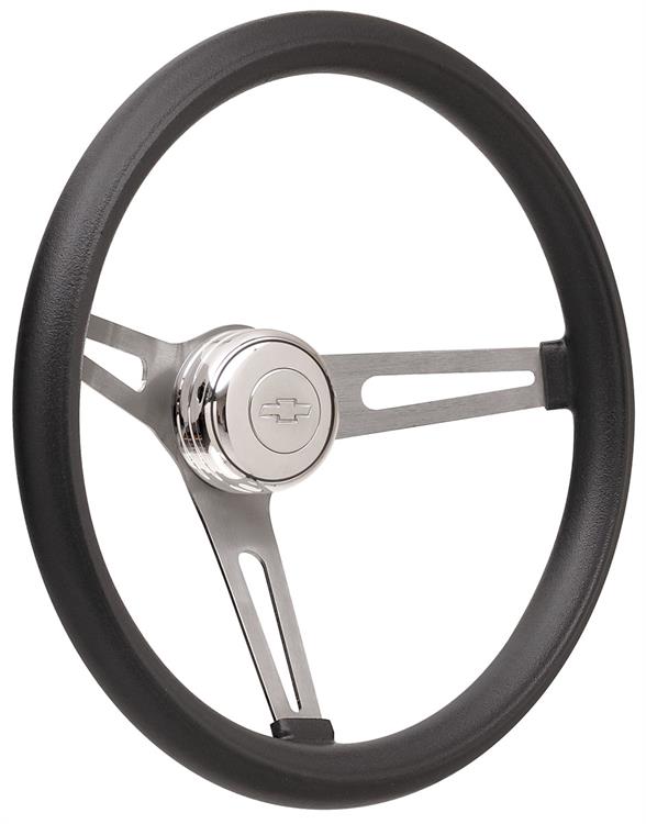 Steering Wheel Kit, 67-68 Chevrolet, Retro Foam, Tall Cap, Engraved Bowtie