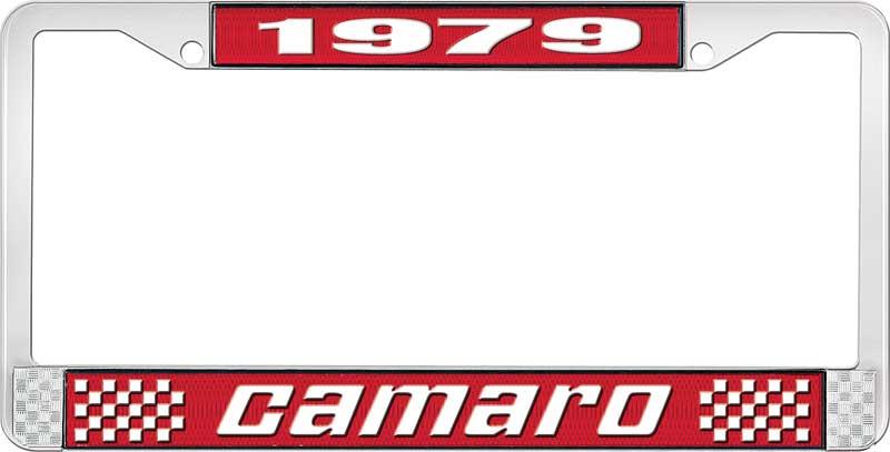 1979 CAMARO LICENSE PLATE FRAME STYLE 2 RED