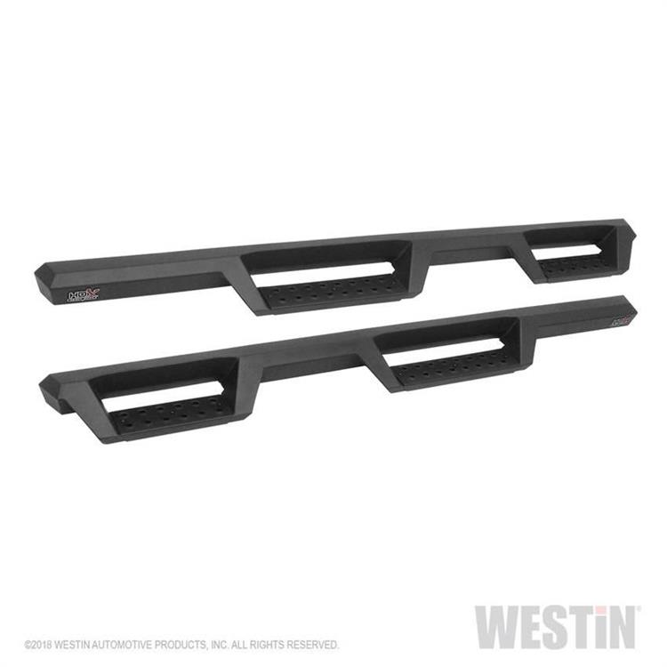 Nerf/Step Bar, HDX Drop, Steel, Black Textured, Jeep, Pair