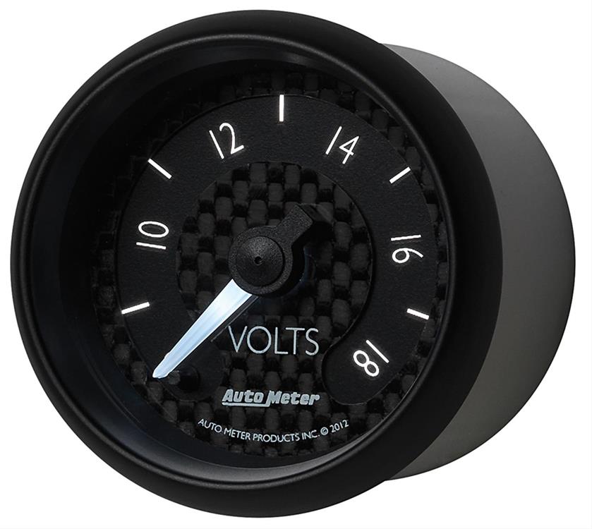 Voltmeter, 52.4mm, 8-18 V, electric